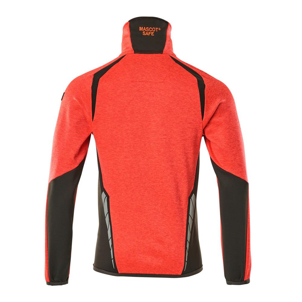 Pullover in pile con giacca in micropile con zip