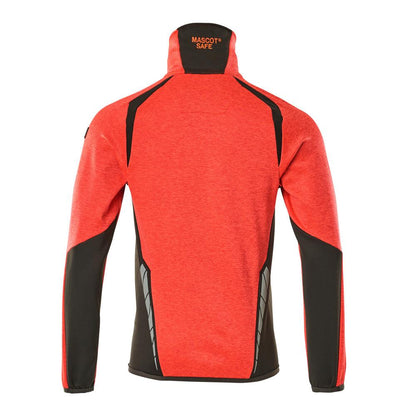Pullover in pile con giacca in micropile con zip