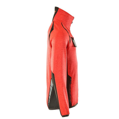 Pullover in pile con giacca in micropile con zip