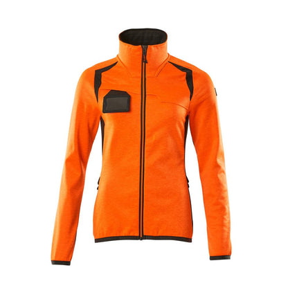 Fleece pullover with zip, women's microfleece jacket