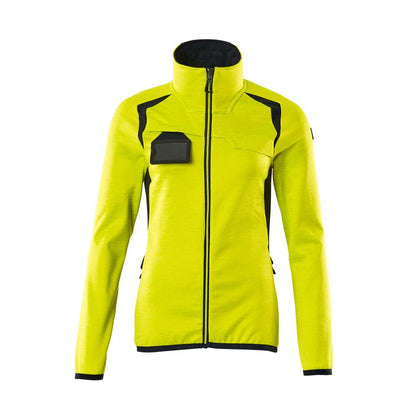 Fleece pullover with zip, women's microfleece jacket