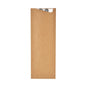 La custodia SACCHETTO EcoEcho 250x85 mm della Duni GmbH in carta kraft ecologica contiene posate in metallo con manici aperti in alto ed è raffigurata su uno sfondo bianco semplice. La confezione contiene 350 custodie non richiudibili.