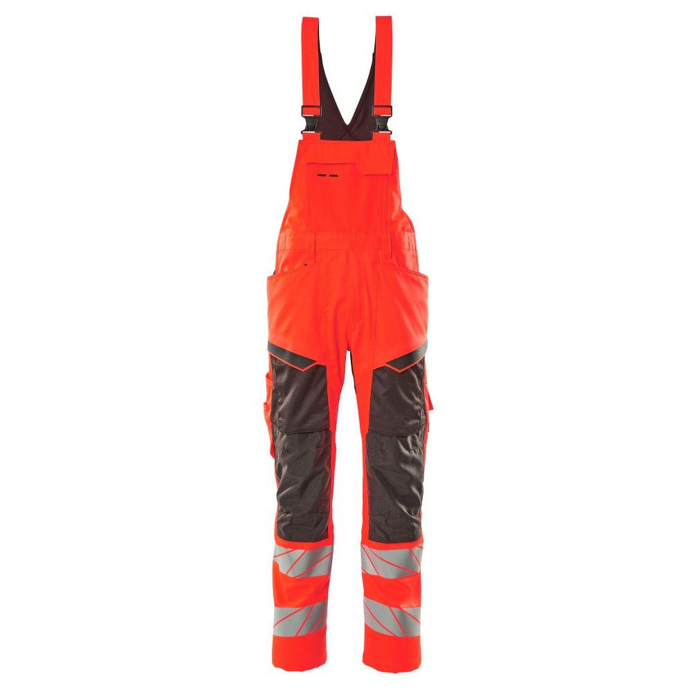 Dungarees, knee pockets, stretch inserts dungarees