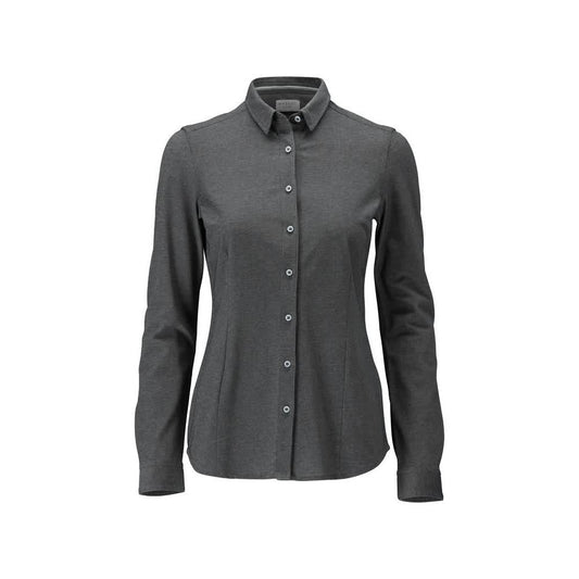 Camicia, vestibilità moderna da donna, camicetta da donna elasticizzata