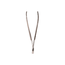 Nickel-plated pointed tweezers, 8 cm, without CE marking