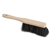 La brosse professionnelle Nölle « Stubenhandfeger » (30 cm) est dotée d'un manche en bois clair et de poils naturels noirs et denses, représentés sur fond blanc. Marque : Nölle Profi Pinsel Bürsten- & Pinseltechnik e.K.