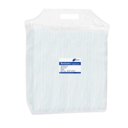 BeeSana® absorbent cushion, 12 x 38 cm | Carton (8 packs)