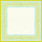 La tovaglia centrale Dunicel 84x84 cm Elise Stripes di Duni GmbH si distingue per un elegante bordo con strisce alternate blu, verdi e gialle intorno a un nucleo color crema, che crea un look elegante e strutturato. Disponibile in confezioni da 100 pezzi.