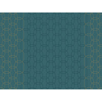 Uno sfondo color turchese con sottili linee sinuose dorate e blu scuro che si sovrappongono crea un elegante effetto astratto. Dettagli decorativi dorati impreziosiscono i bordi: perfetti per i tovaglioli di carta Duni GmbH da 30x40 cm con decorazioni dorate (250 pezzi).