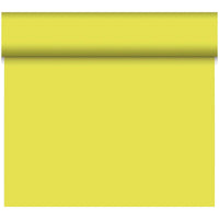 A partially unrolled roll of Bio-DC Tete a Tete (0.4 x 24 m, kiwi) from Duni GmbH is displayed against a white background, showcasing its durable and smooth surface—perfect as a versatile decoration for creative projects.