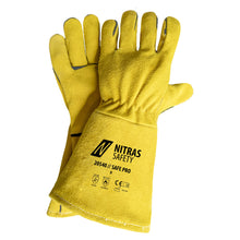 NITRAS SAFE PRO, Schweißerhandschuhe, ocker
