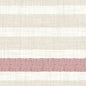Les serviettes Dunilin 40x40 cm, Rigato Bordeaux de Duni GmbH ont un fond blanc avec des rayures horizontales beige clair et une bande de points rouges vifs dans la partie inférieure. Paquet de 45 serviettes de haute qualité - idéal pour une décoration de table élégante.