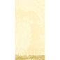 Die Zellt.-Serv.40x40 3lg 1/8 Royal creme Papierservietten von Duni GmbH zeichnen sich durch ein hellgelbes, florales Damastmuster mit goldenen Details, großen Blättern und Blüten und einer strukturierten, eleganten Oberfläche aus. Die Packung enthält 250 Servietten.