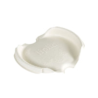 The LipLid lid for 180/240 ml cups by Duni GmbH (pack of 50) is a white, round, spill-proof cup lid with three drinking holes and embossed text. Shown on a white background.