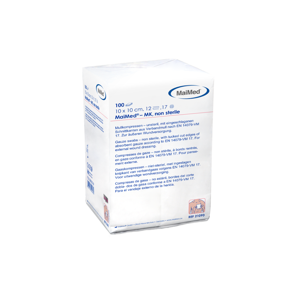 Compresses de gaze MaiMed-MK non stériles de 100 pièces/sac en papier