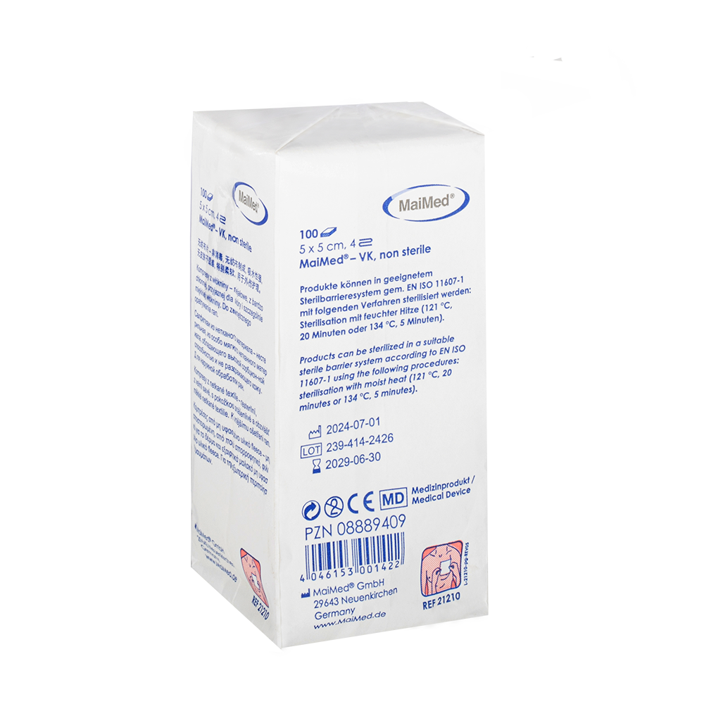 Compresses non stériles MaiMed-VK de 100 pièces/sac en papier