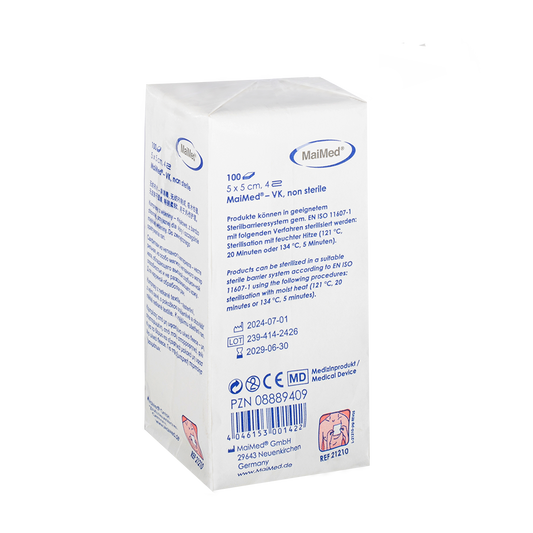 MaiMed-VK unsteril Vlieskompressen zu 100 St./Papiertüte