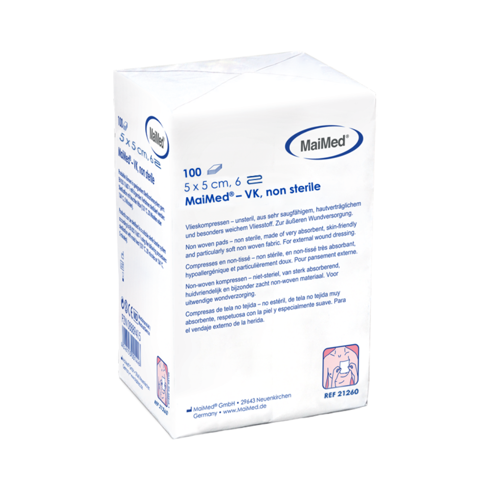 Compresses non stériles MaiMed-VK de 100 pièces/sac en papier