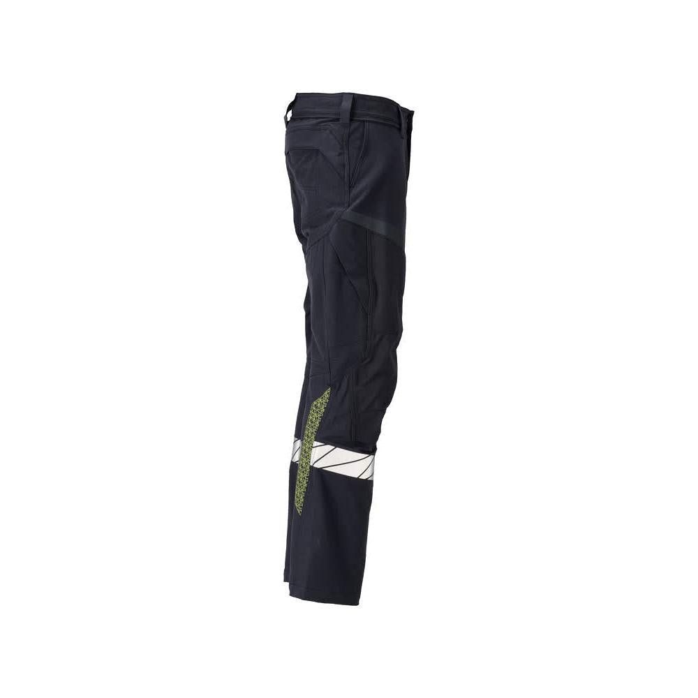 Hose, Knietaschen, ULTIMATE STRETCH Hose Multisafe, schwarzblau/hi-vis gelb