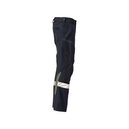 Hose, Knietaschen, ULTIMATE STRETCH Hose Multisafe, schwarzblau/hi-vis gelb