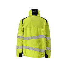 Jacke, Stretch-Einsätze Arbeitsjacke Multisafe, hi-vis gelb/schwarzblau
