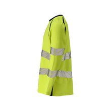T-Shirt, Langarm, moderne Passform T-shirt Multisafe, hi-vis gelb/schwarzblau