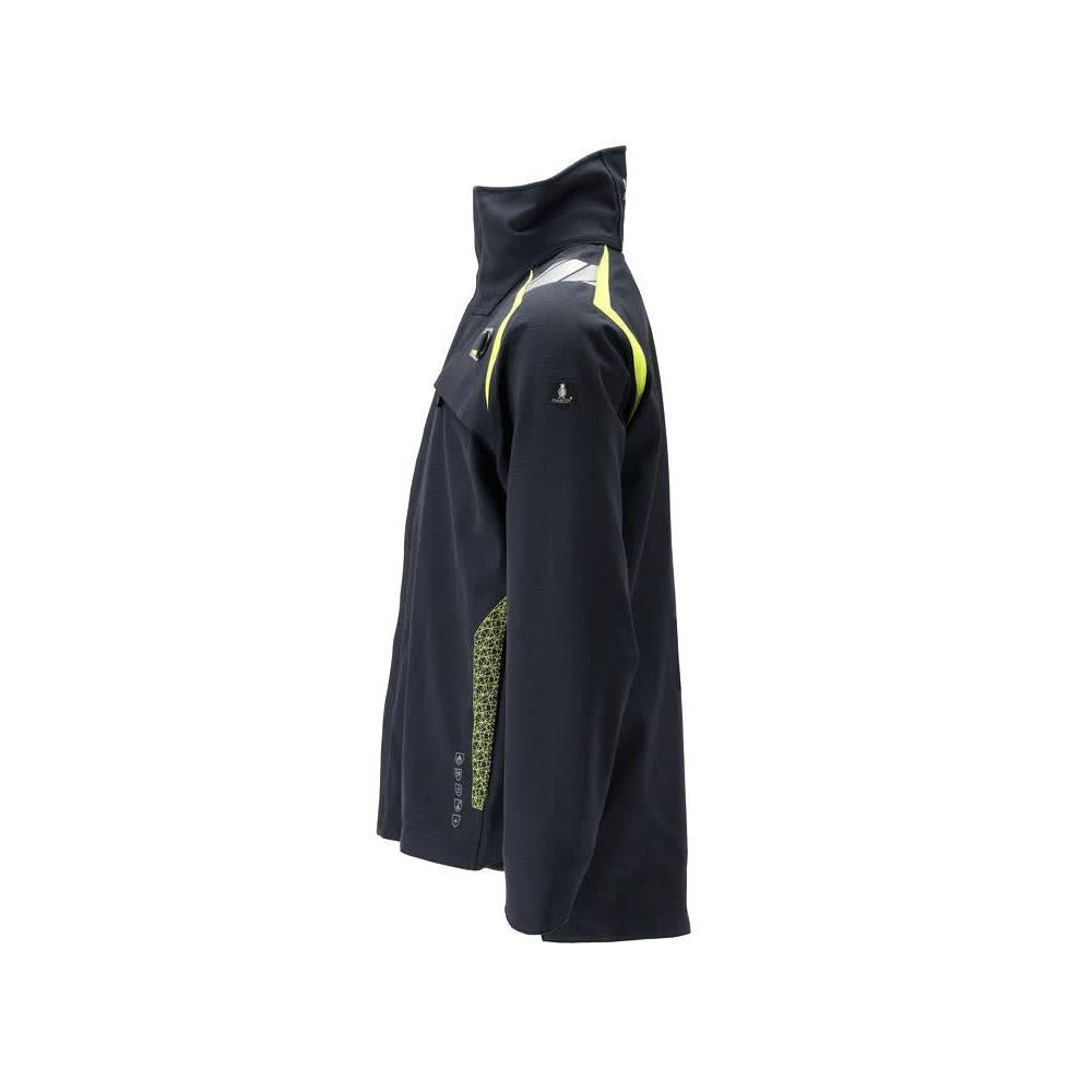 Hard Shell Jacke Jacke Multisafe, schwarzblau/hi-vis gelb