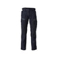 Hose mit Knietaschen, Damen Hose Multisafe, schwarzblau/hi-vis gelb