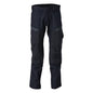 Hose mit Knietaschen, Stretch-Einsätze Hose Multisafe, schwarzblau/hi-vis gelb