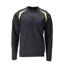 Sweatshirt, moderne Passform Sweatshirt Multisafe, schwarzblau/hi-vis gelb