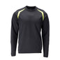 Sweatshirt, moderne Passform Sweatshirt Multisafe, schwarzblau/hi-vis gelb