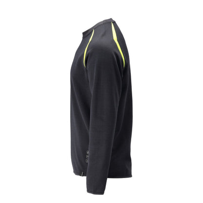 Sweatshirt, moderne Passform Sweatshirt Multisafe, schwarzblau/hi-vis gelb