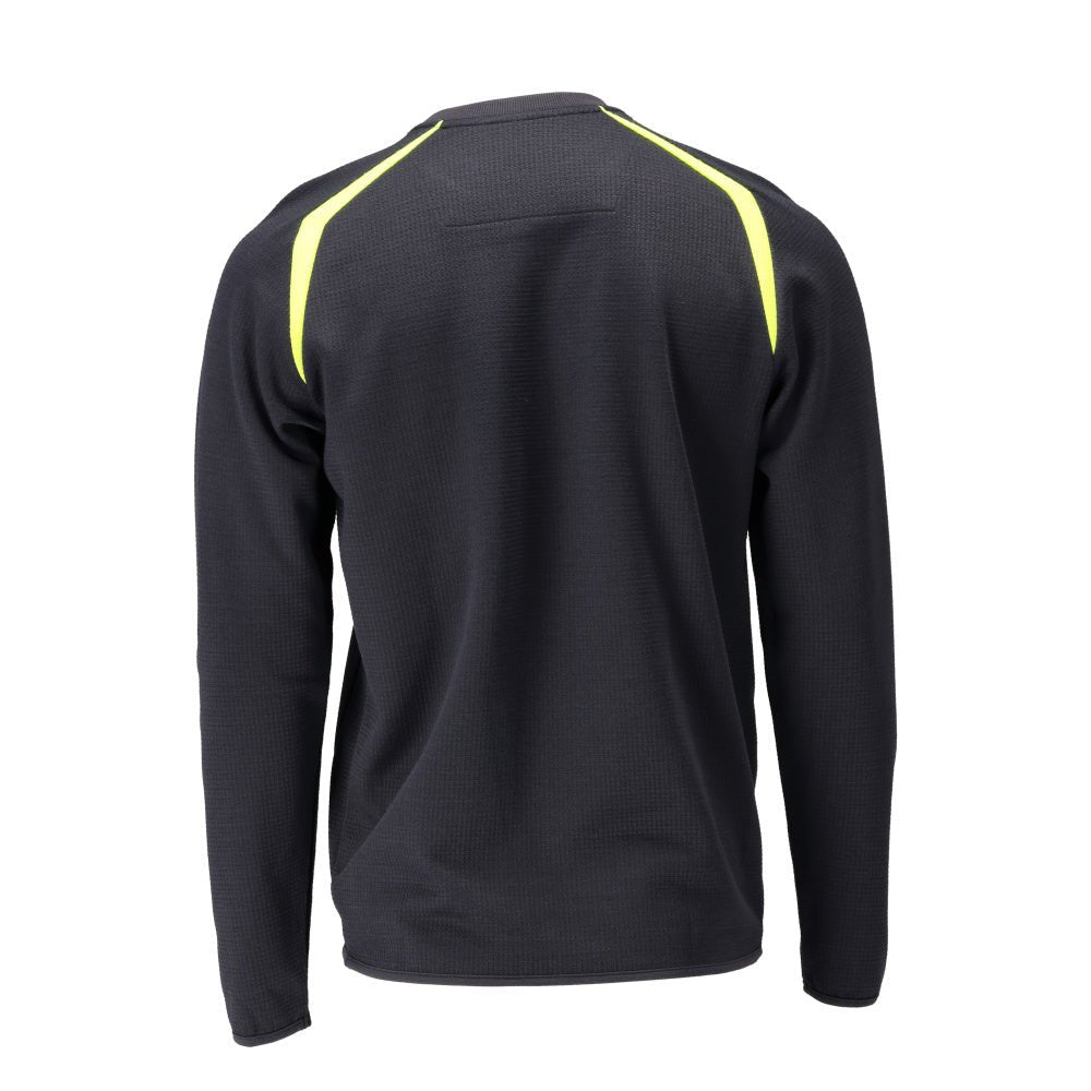 Sweatshirt, moderne Passform Sweatshirt Multisafe, schwarzblau/hi-vis gelb