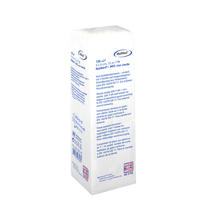 Compresse di garza non sterili MaiMed-MKS, 100 pezzi/sacchetto di carta