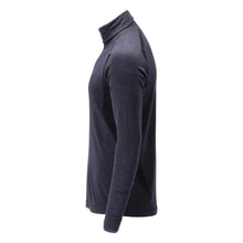 Functional undershirt, turtleneck, wool undershirt Multisafe, black-blue