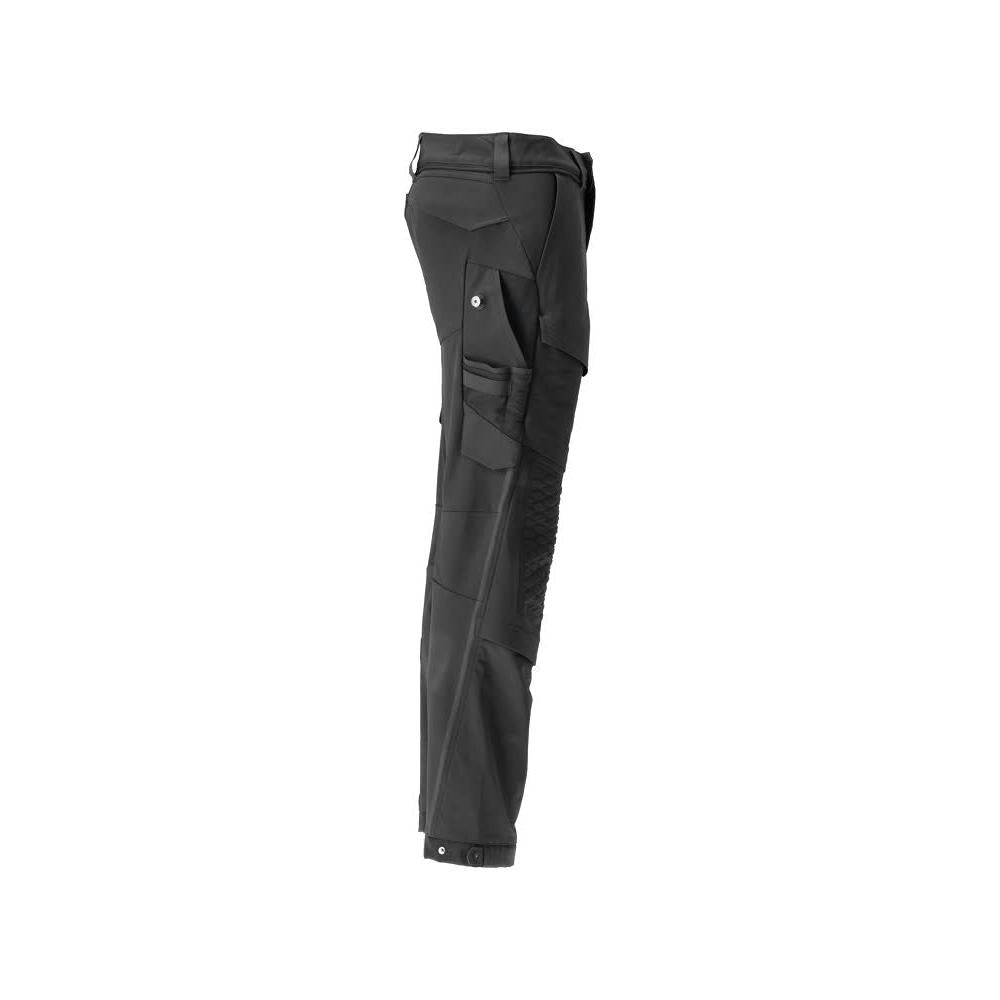 Pantaloni, tasche al ginocchio, pantaloni resistenti ed elasticizzati, neri