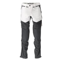 Pantalon, poches genoux, stretch, pantalon léger, blanc/gris anthracite