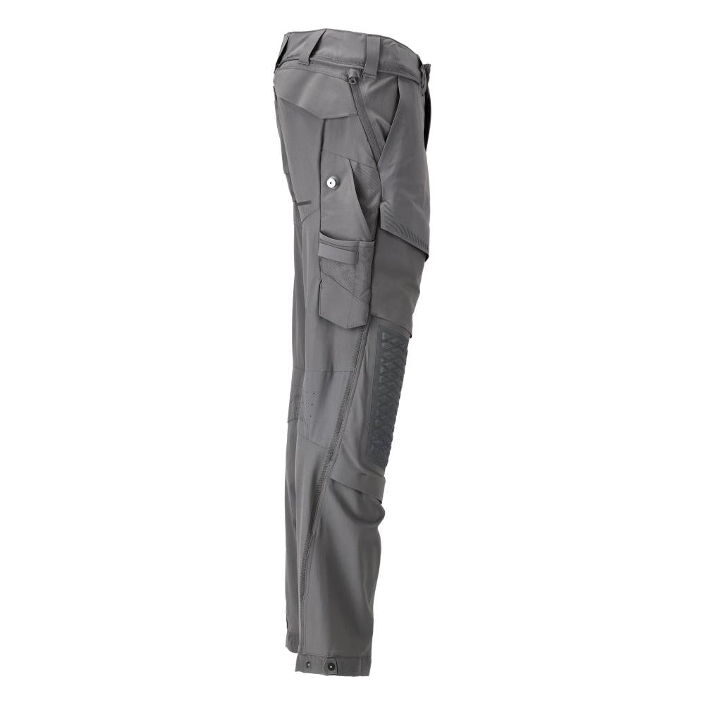 Hose, Knietaschen, Stretch, leicht Hose, Anthrazitgrau