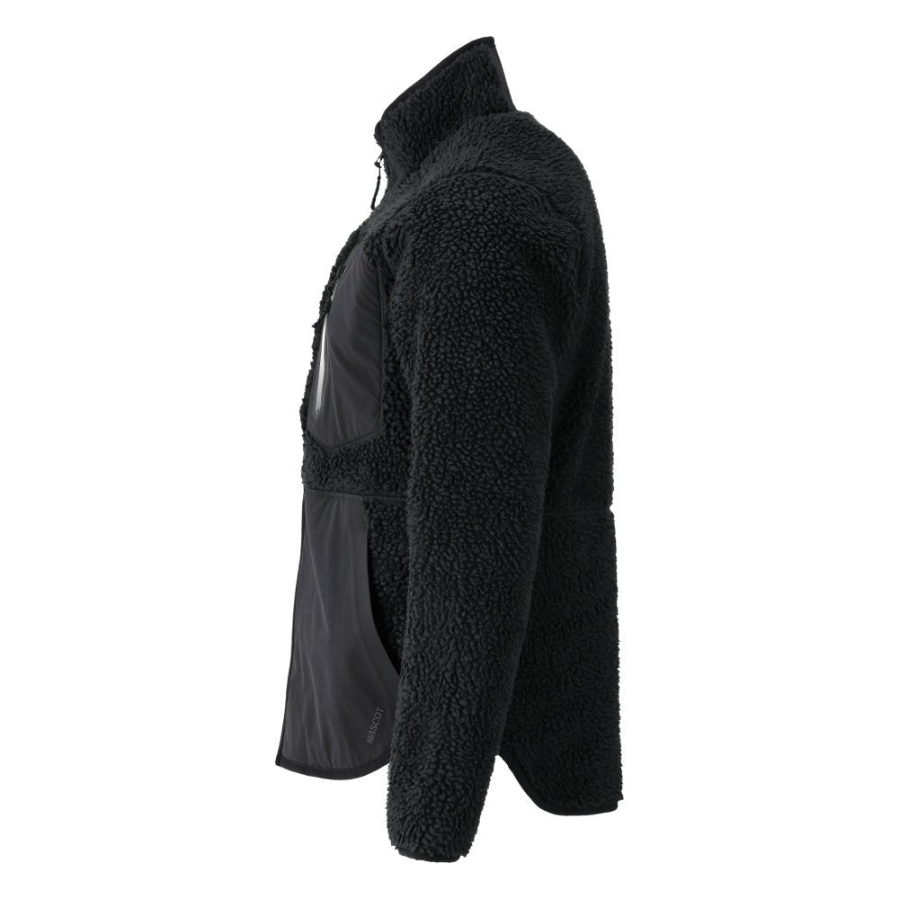 Faserpelz Jacke mit Reißverschluss Faserpelzjacke