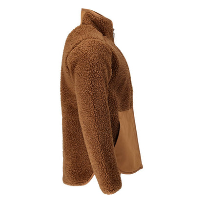 Faserpelz Jacke mit Reißverschluss Faserpelzjacke