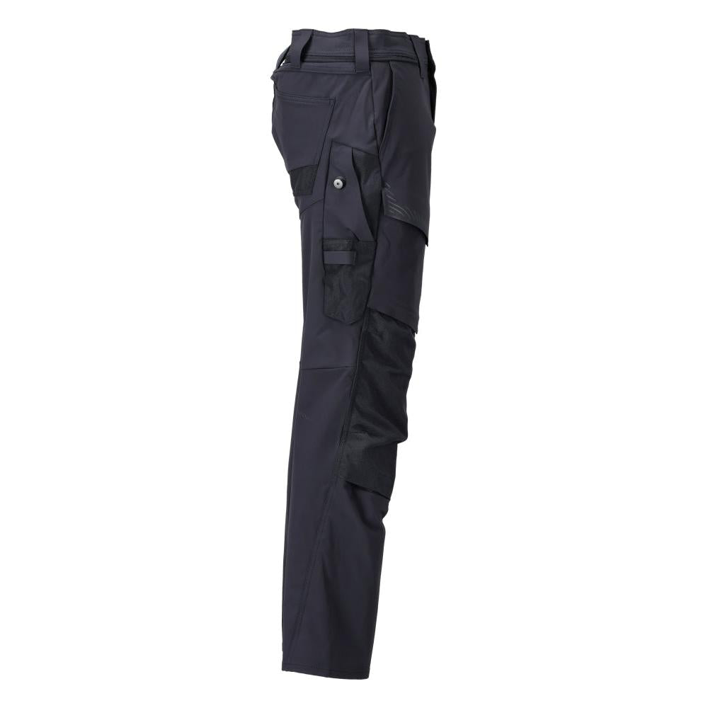Pantaloni con tasche al ginocchio, pantaloni ULTIMATE STRETCH, nero-blu