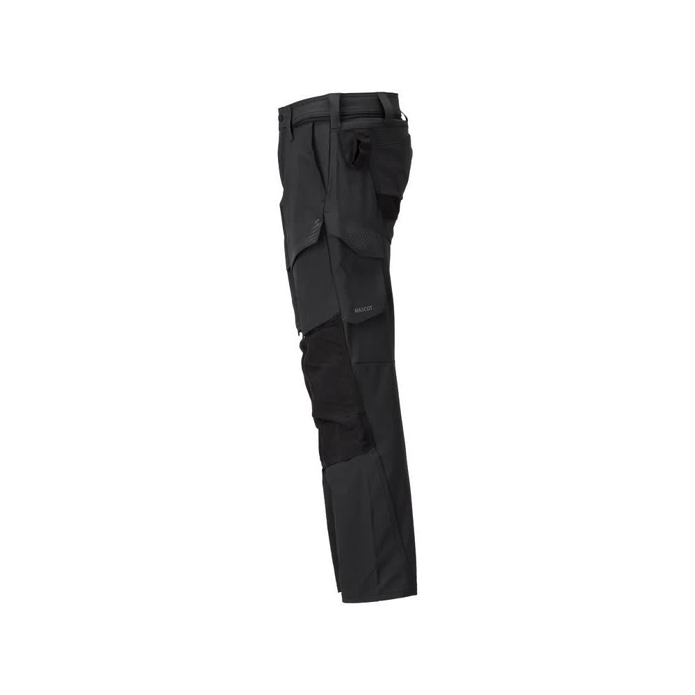 Hose mit Knietaschen, ULTIMATE STRETCH Hose, schwarz