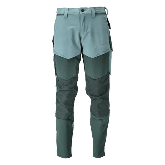 Pantaloni con tasche al ginocchio, pantaloni ULTIMATE STRETCH, verde bosco chiaro/verde bosco