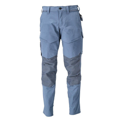 Pantalon avec poches genoux, pantalon ULTIMATE STRETCH, bleu pierre