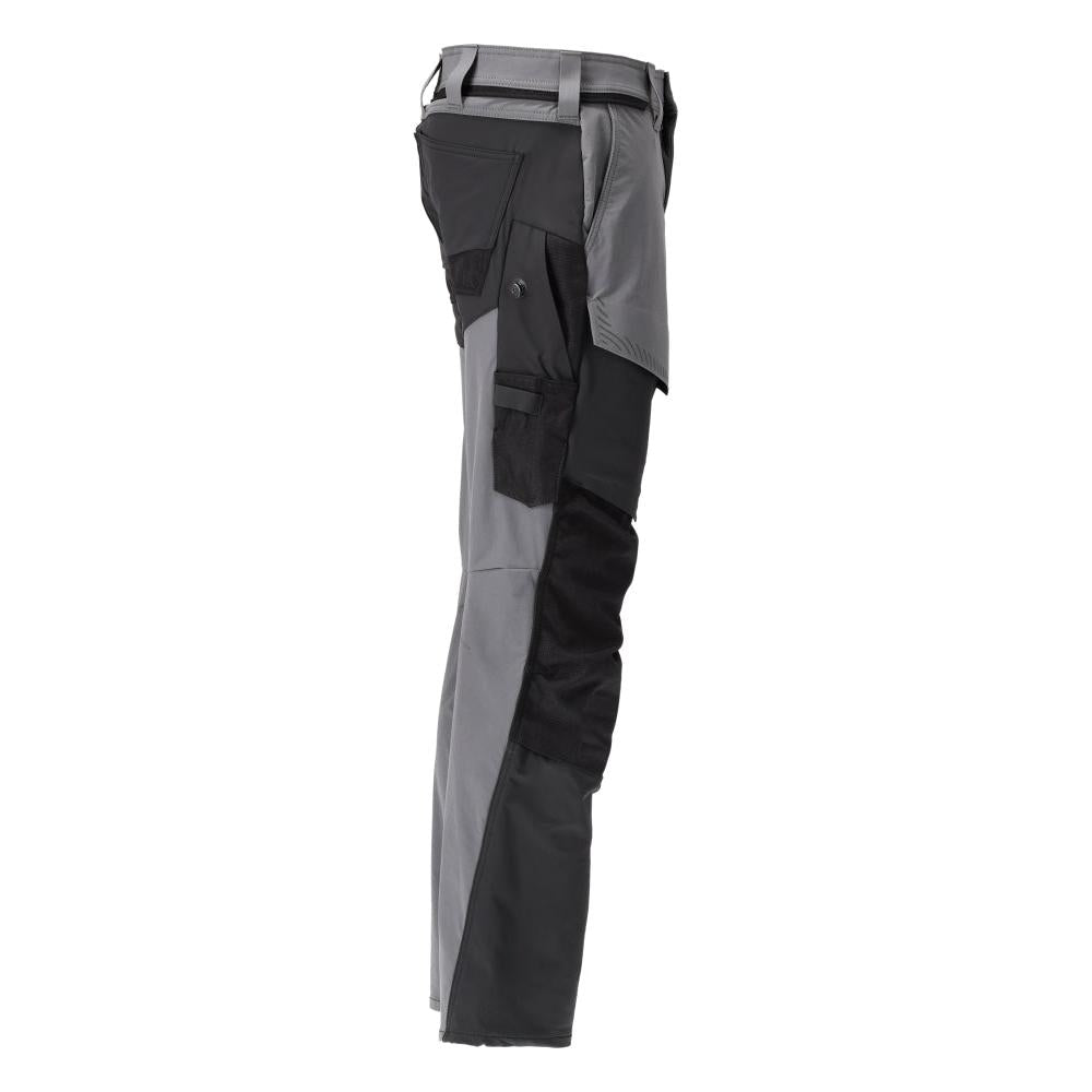 Pantalon avec poches genoux, pantalon ULTIMATE STRETCH, gris anthracite/noir