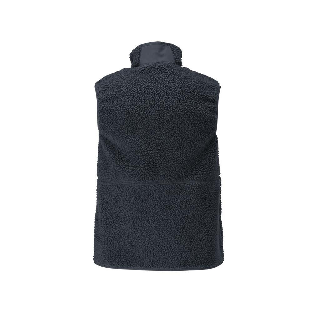 Gilet in pelliccia di fibra con gilet termico con cerniera