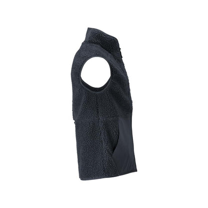 Gilet in pelliccia di fibra con gilet termico con cerniera