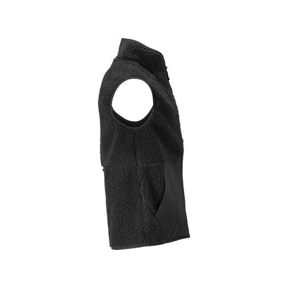 Gilet in pelliccia di fibra con gilet termico con cerniera