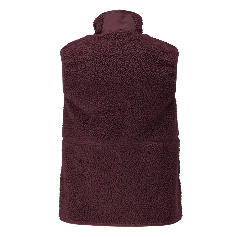 Gilet in pelliccia di fibra con gilet termico con cerniera