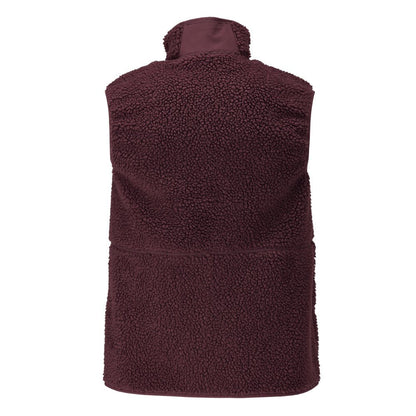 Gilet in pelliccia di fibra con gilet termico con cerniera